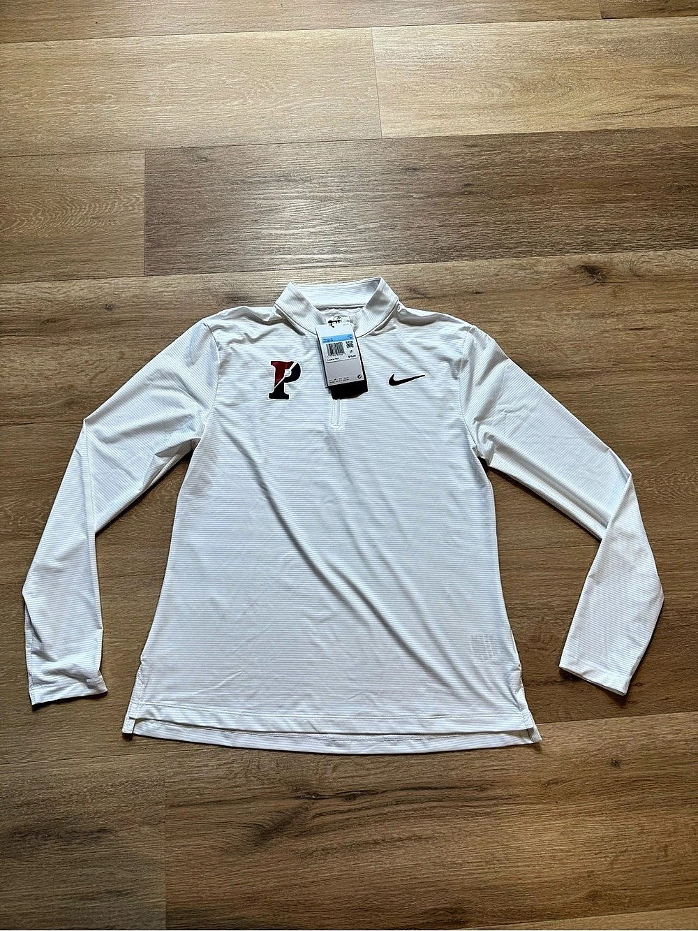 Nike Dri-FIT Long Sleeve Athletic Top in White Size Medium NWT